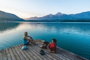 Region Villach, Faaker See, Morgenstimmung mit dem 